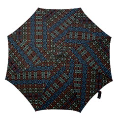 Multicolored Mosaic Print Pattern Hook Handle Umbrellas (large) by dflcprintsclothing