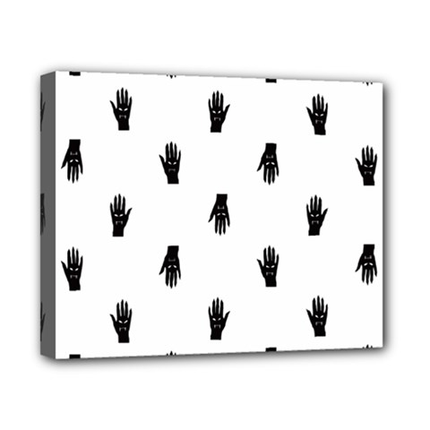 Vampire Hand Motif Graphic Print Pattern Canvas 10  X 8  (stretched) by dflcprintsclothing