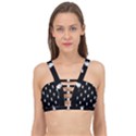 Vampire Hand Motif Graphic Print Pattern 2 Cage Up Bikini Top View1