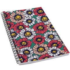 Daisy Colorfull Seamless Pattern 5 5  X 8 5  Notebook by Kizuneko