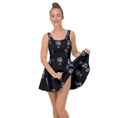Ancient Greek Artwork Motif Pattern Inside Out Casual Dress by dflcprintsclothing