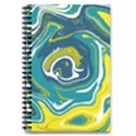 Green Vivid Marble Pattern 14 5.5  x 8.5  Notebook View1