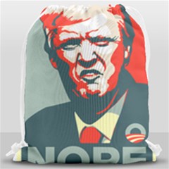 Trump Nope Drawstring Bag (large) by goljakoff