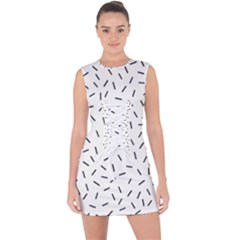 Rain  Lace Up Front Bodycon Dress by Sobalvarro