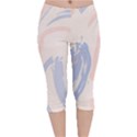 Marble stains  Velvet Capri Leggings  View1