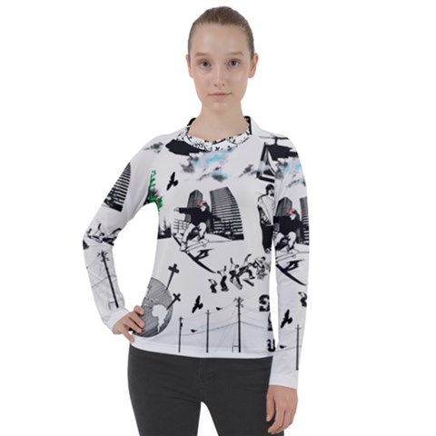 Skater-underground Women s Pique Long Sleeve Tee by PollyParadise