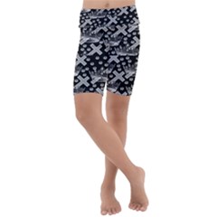 Royalcrowns Kids  Lightweight Velour Cropped Yoga Leggings by PollyParadise