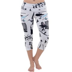 Skaterunderground Capri Yoga Leggings by PollyParadise