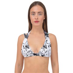 Skaterunderground Double Strap Halter Bikini Top by PollyParadise