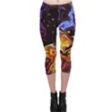 Nebula Starry Night Skies Abstract Art Capri Leggings  View1