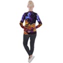 Nebula Starry Night Skies Abstract Art Casual Zip Up Jacket View2