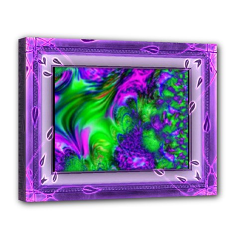 Feathery Winds Canvas 14  X 11  (stretched) by LW41021