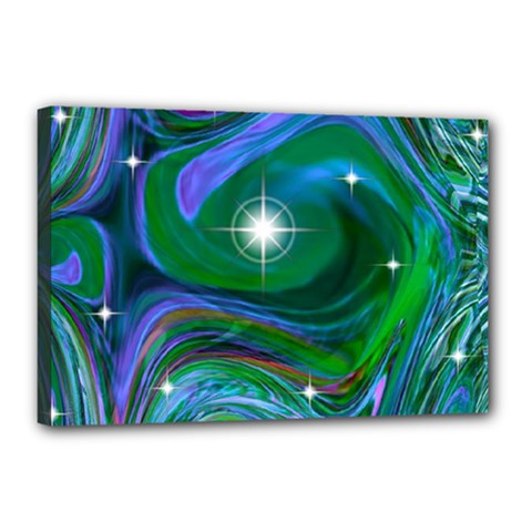 Night Sky Canvas 18  X 12  (stretched) by LW41021