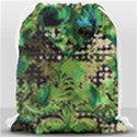 Peacocks And Pyramids Drawstring Bag (Large) View2