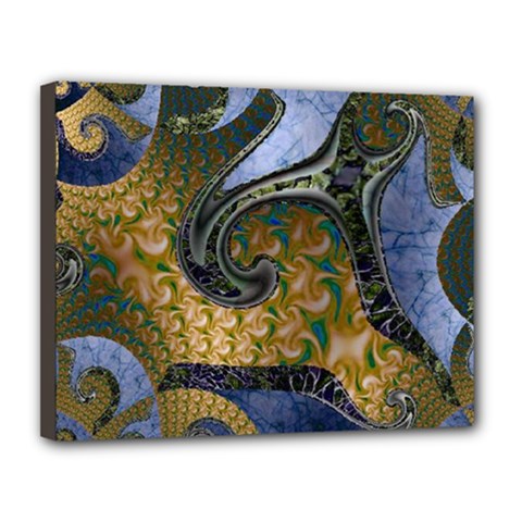 Ancient Seas Canvas 14  X 11  (stretched) by LW323