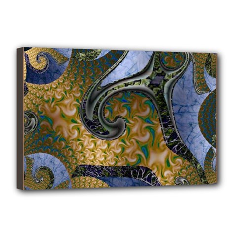 Ancient Seas Canvas 18  X 12  (stretched) by LW323