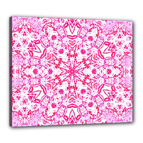 Pink Petals Canvas 24  X 20  (stretched) by LW323