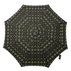 Geometric Textured Ethnic Pattern 1 Hook Handle Umbrellas (medium) by dflcprintsclothing