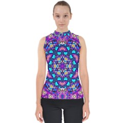 Lovely Dream Mock Neck Shell Top by LW323