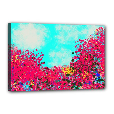 Flowers Canvas 18  X 12  (stretched) by LW323