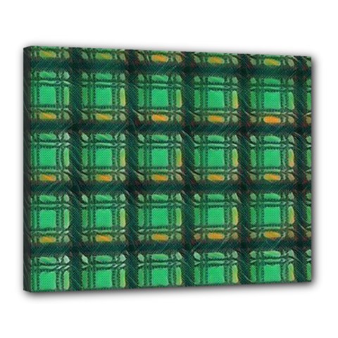 Green Clover Canvas 20  X 16  (stretched) by LW323
