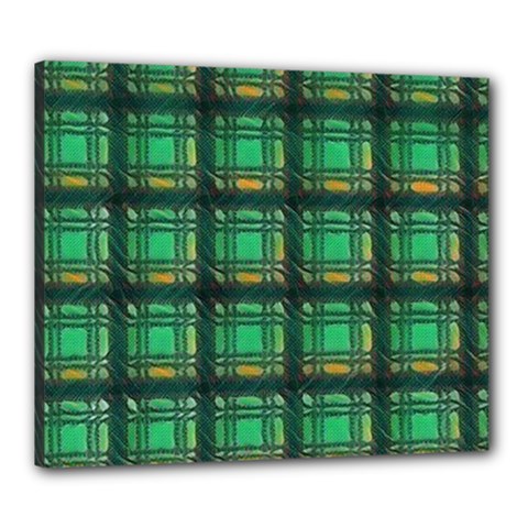 Green Clover Canvas 24  X 20  (stretched) by LW323