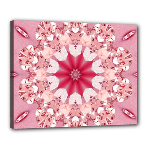 Diamond Girl Canvas 20  X 16  (stretched) by LW323