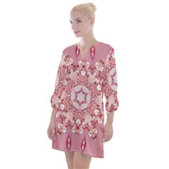 Diamond Girl 2 Open Neck Shift Dress by LW323