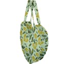 Folk floral pattern. Abstract flowers surface design. Seamless pattern Giant Heart Shaped Tote View3
