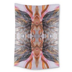 Abstract Marbling Symmetry Large Tapestry by kaleidomarblingart