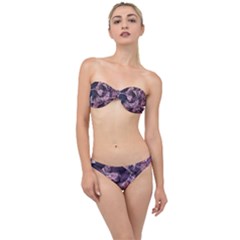  Abstract Marbling Classic Bandeau Bikini Set by kaleidomarblingart