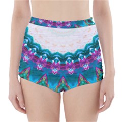 Peacock High-waisted Bikini Bottoms by LW323