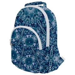 Blue Heavens Rounded Multi Pocket Backpack by LW323