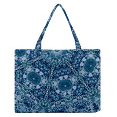 Blue Heavens Zipper Medium Tote Bag by LW323