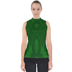 Freshspring3 Mock Neck Shell Top by LW323