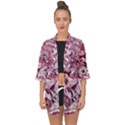 Dusty pink marbling Open Front Chiffon Kimono View1