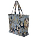 Famous heroes of the kabuki stage played by frogs  Zip Up Canvas Bag View1