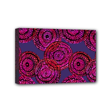 Unusual Circles  Abstraction Mini Canvas 6  X 4  (stretched) by SychEva