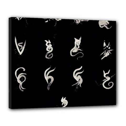 Katzen Cats Katzen Cats Canvas 20  X 16  (stretched) by WetdryvacsLair