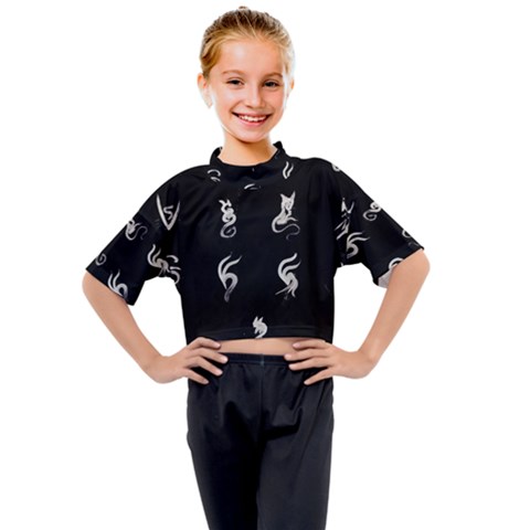 Katzen Cats Katzen Cats Kids Mock Neck Tee by WetdryvacsLair