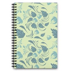 Folk Floral Pattern  Abstract Flowers Surface Design  Seamless Pattern 5 5  X 8 5  Notebook by Eskimos