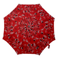 Folk Floral Pattern  Abstract Flowers Surface Design  Seamless Pattern Hook Handle Umbrellas (medium) by Eskimos