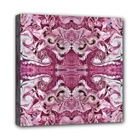 Rosa Antico Repeats Mini Canvas 8  X 8  (stretched) by kaleidomarblingart