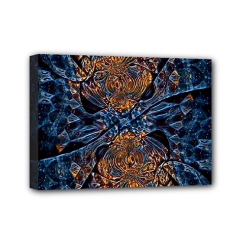 Fractal Galaxy Mini Canvas 7  X 5  (stretched) by MRNStudios
