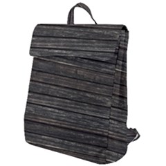 Wooden Linear Geometric Design Flap Top Backpack by dflcprintsclothing