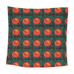 Rose Ornament Square Tapestry (large) by SychEva