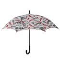 Folk floral pattern. Flowers abstract surface design. Seamless pattern Hook Handle Umbrellas (Medium) View3