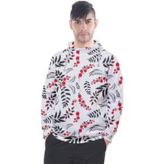 Folk Floral Pattern  Flowers Abstract Surface Design  Seamless Pattern Men s Pullover Hoodie by Eskimos