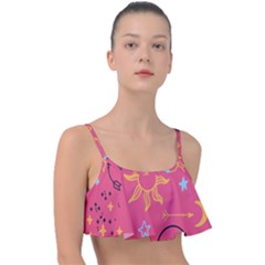 Pattern Mystic Color Frill Bikini Top by alllovelyideas