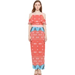 Chic Boho Print E Draped Sleeveless Chiffon Jumpsuit by gloriasanchez